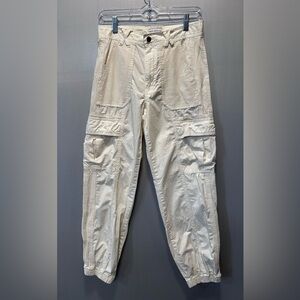 Urban Outfitters Women’s Cream Y2K Cargo Jogger Pants Size 0